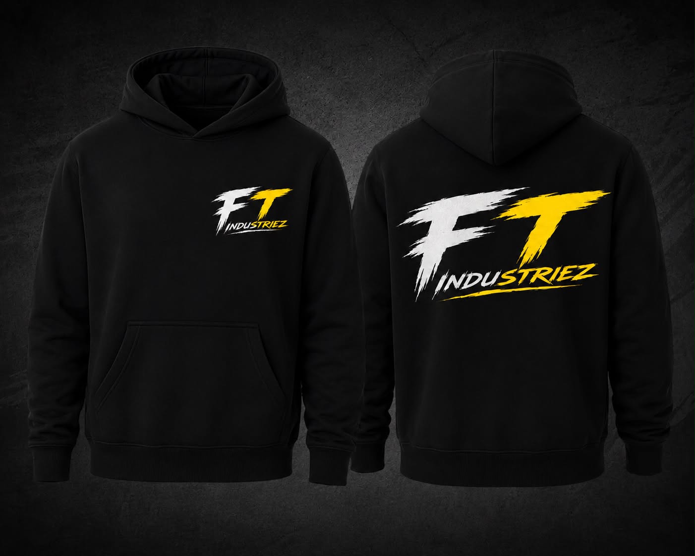 Adult Unisex Hoodie- Yellow Design
