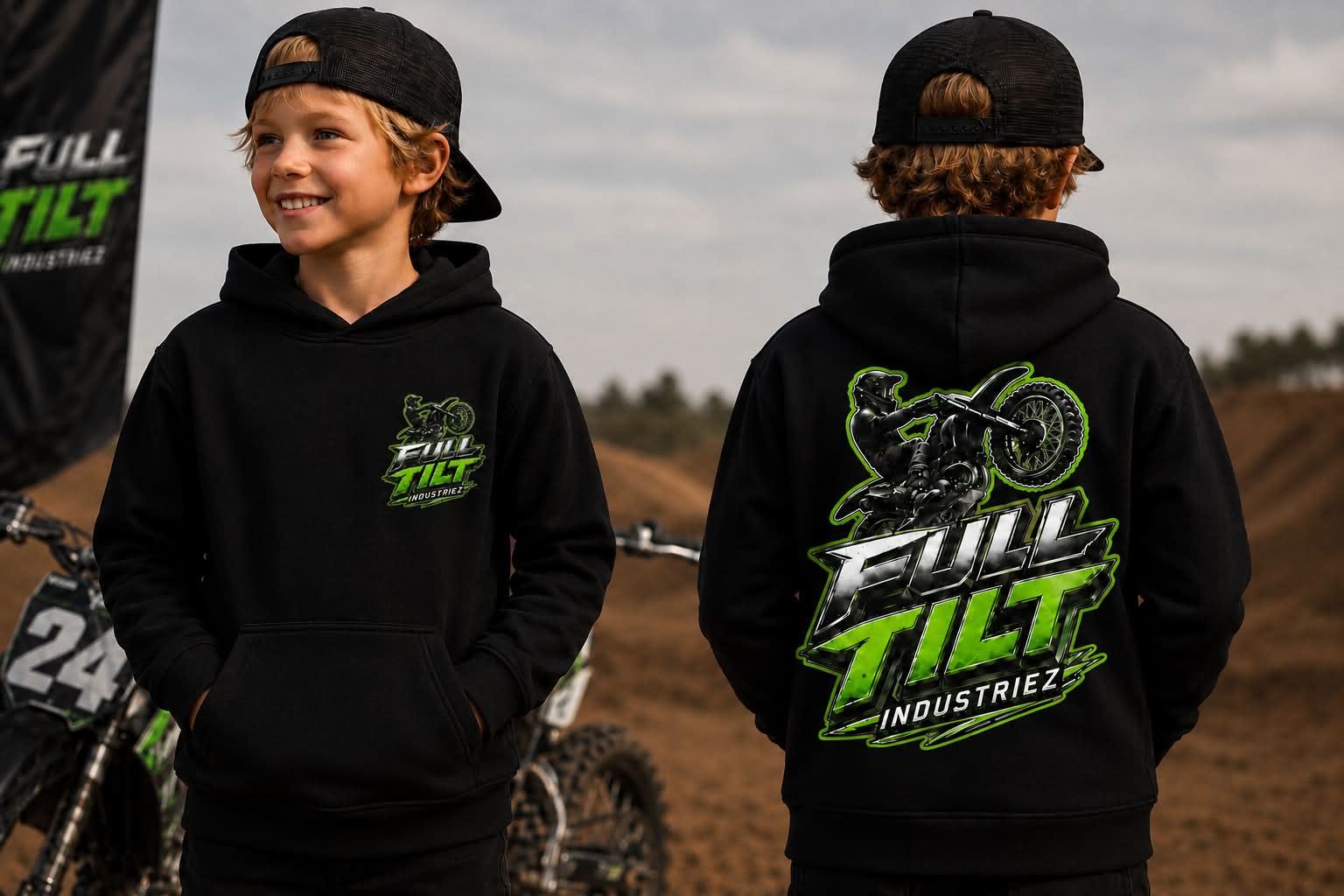 Kids Unisex Full Tilt Hoodies