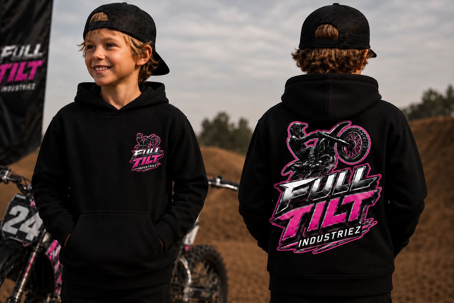 Kids Unisex Full Tilt Hoodies