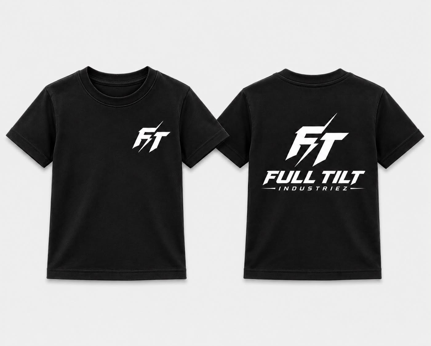 Kids Unisex Black Tshirts
