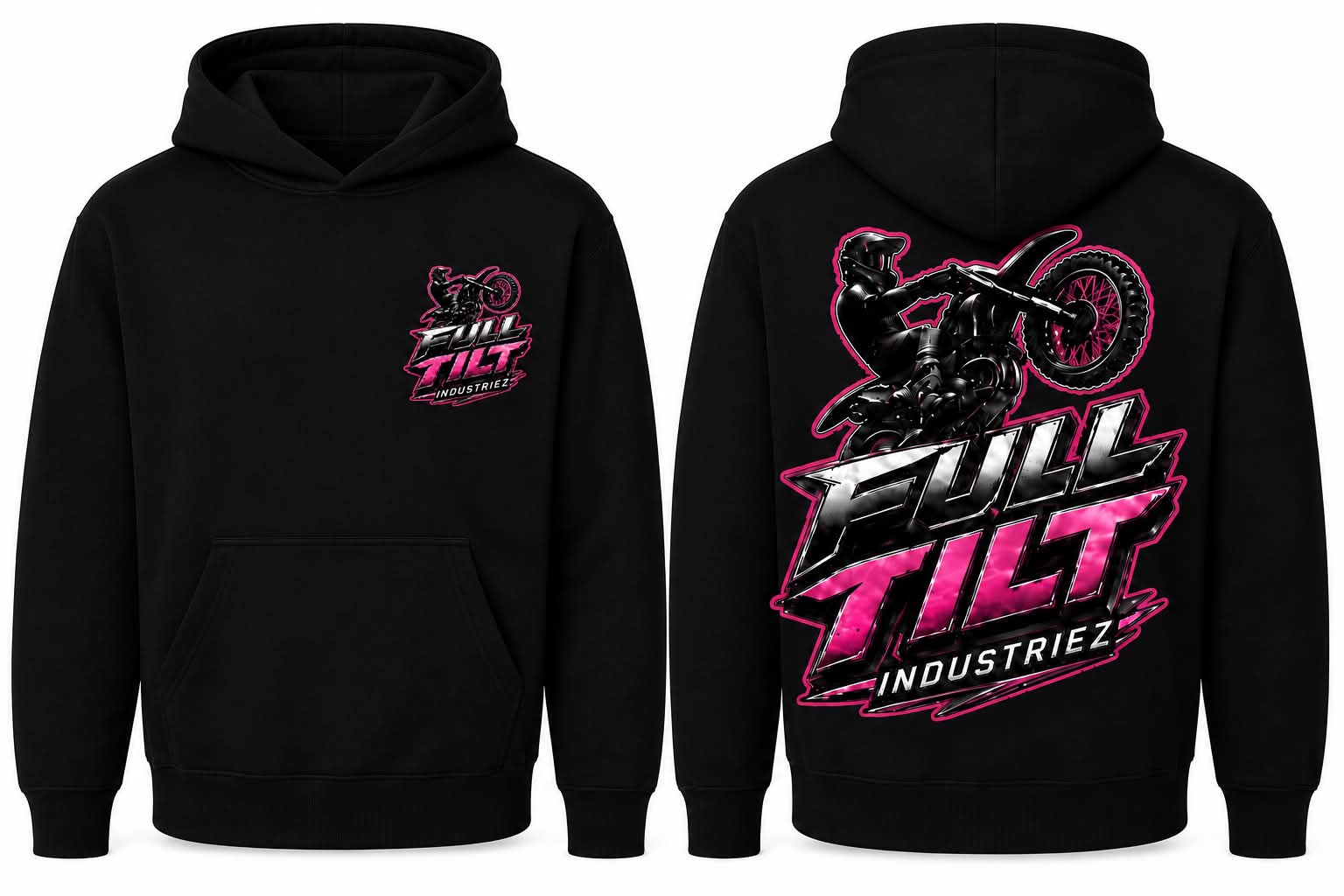 Adult Unisex Hoodie- Bike Design