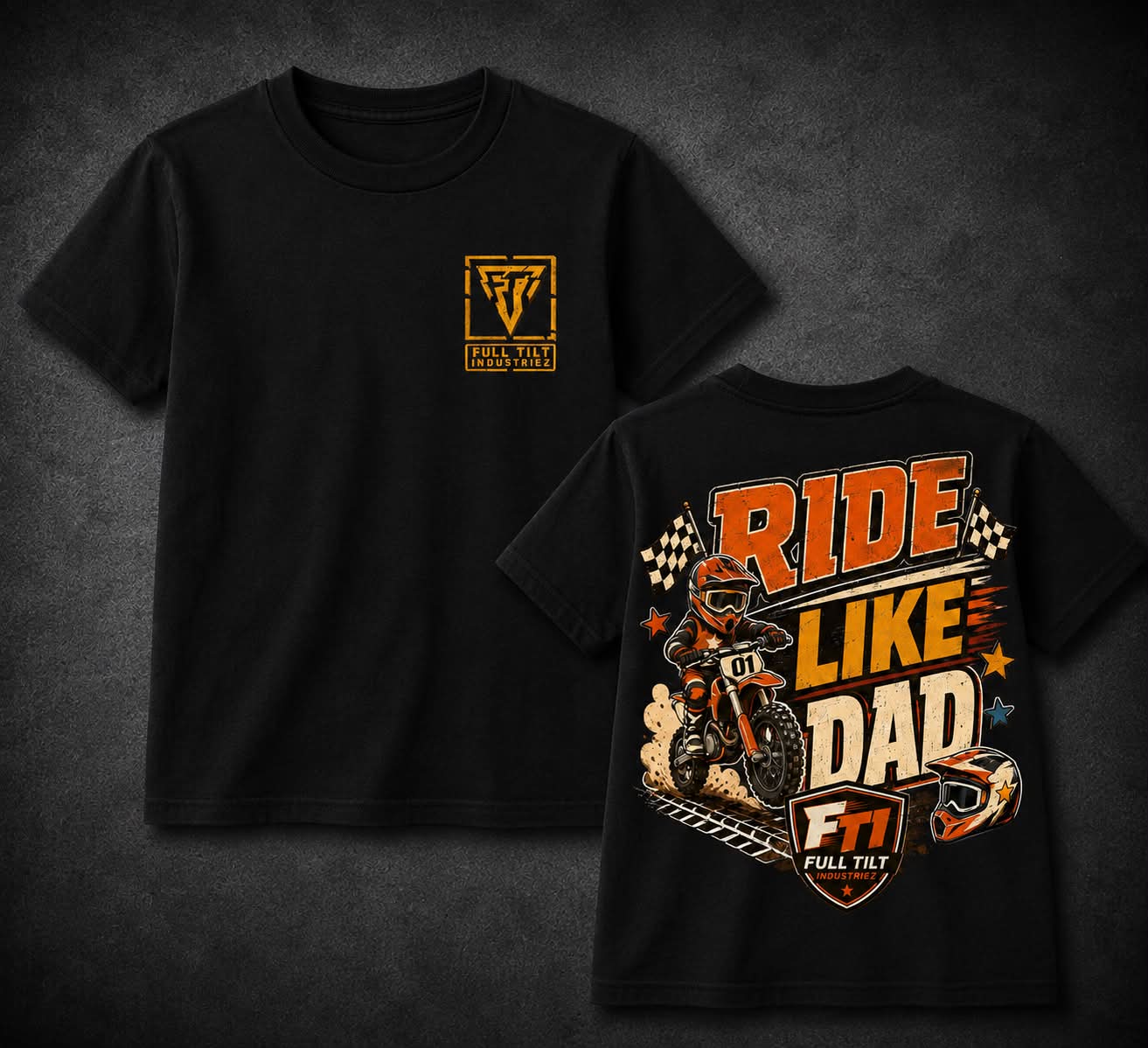 Kids RIDELIKEDAD Tshirt