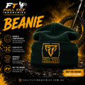 Full Tilt Premium Beanie-Green With Orange Logo